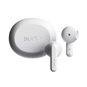 Audífonos Inalámbricos Sudio Blancos con Micrófono 12mm A3