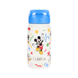 Termo Cubitt JR Acero Inoxidable Modelo CTBJ-DDM2 14 Oz Color Azul Blanco